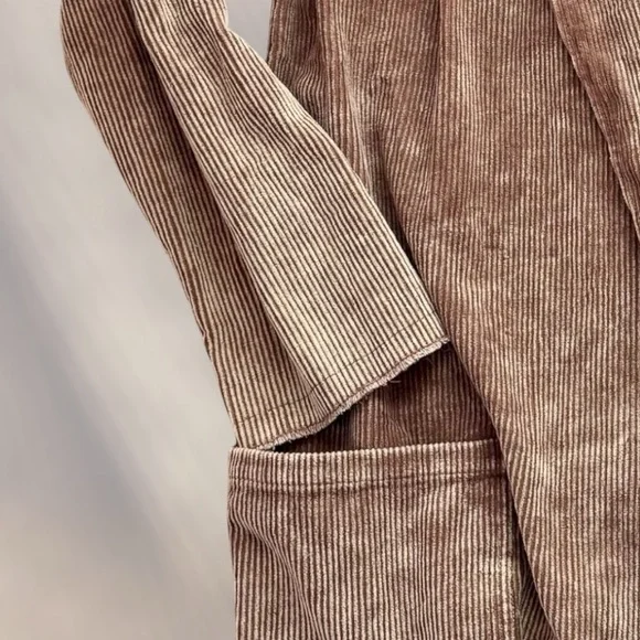POL Oversized Open Raw Hem Corduroy Blazer Size Large - Picture 7 of 13